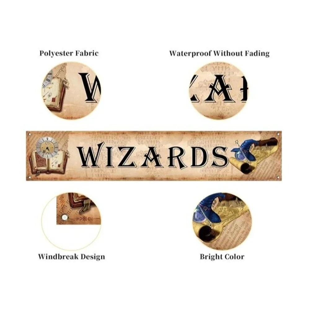 Large Wizard Banner for Fence Wizard